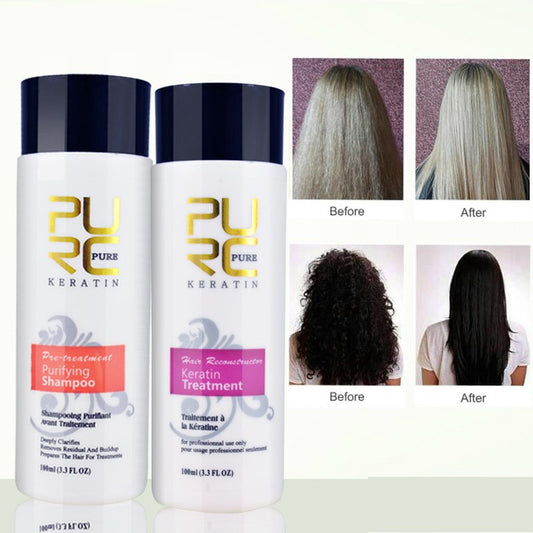 PURC Straightening Hair Repair And Straighten Damage Hair Products Brazilian Keratin Treatment Purifying Shampoo