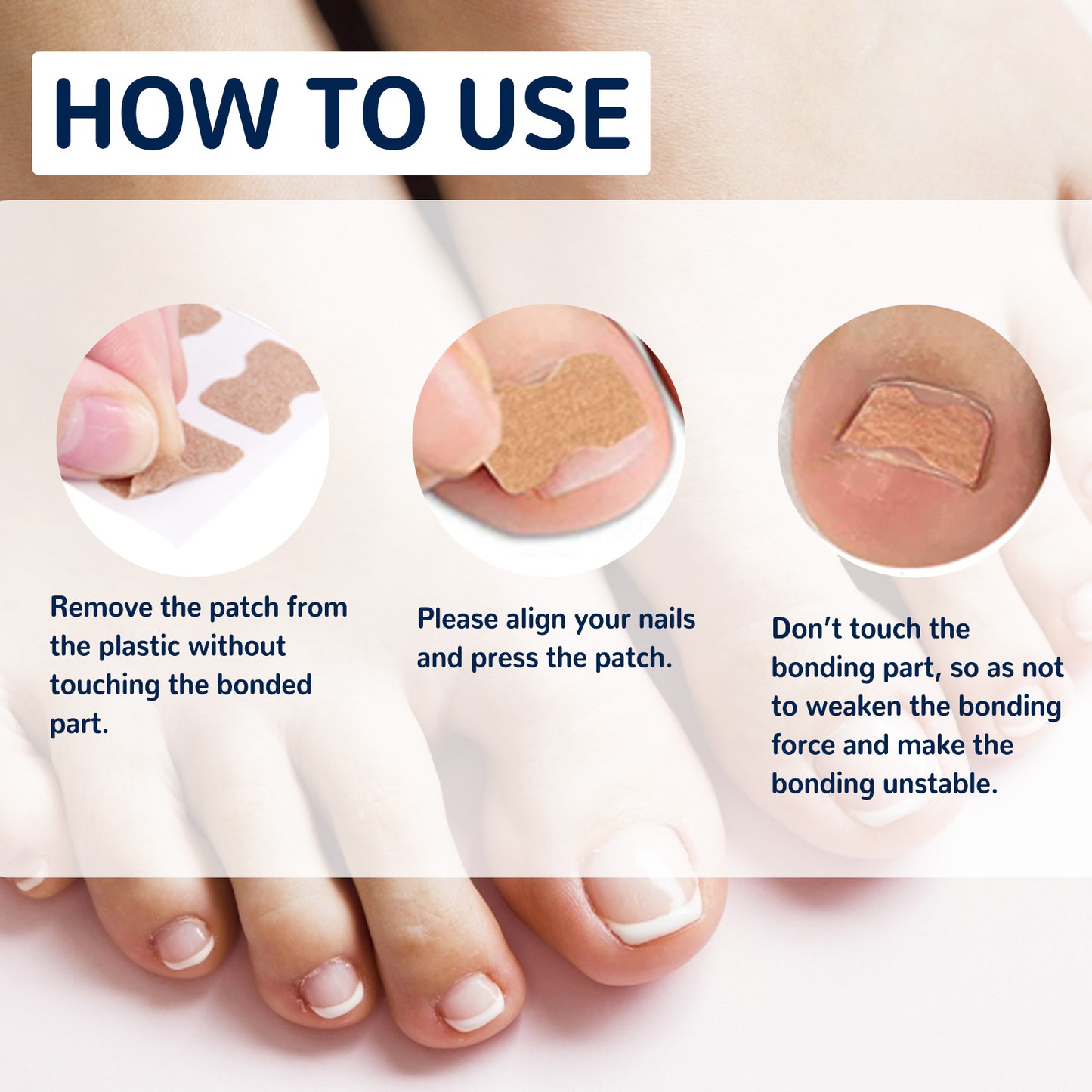 EELHOE Nail Correction Patch, Nail Insert Correction And Repair Toe Manicure Nail Patch