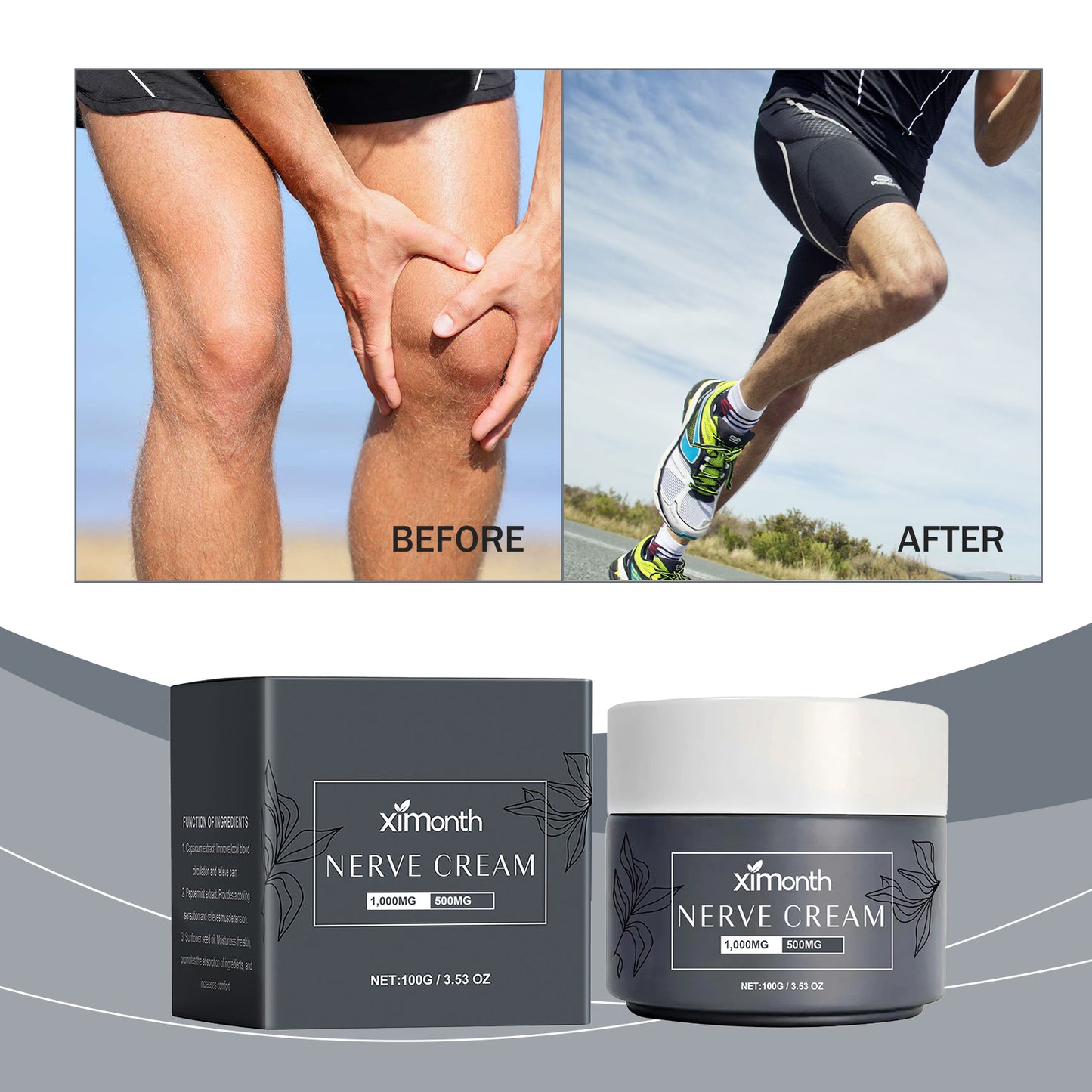Ximonth Joint Repair Cream Relives Knee Joint Care Pamper And Moisturize Body Massage With Herbal Cream