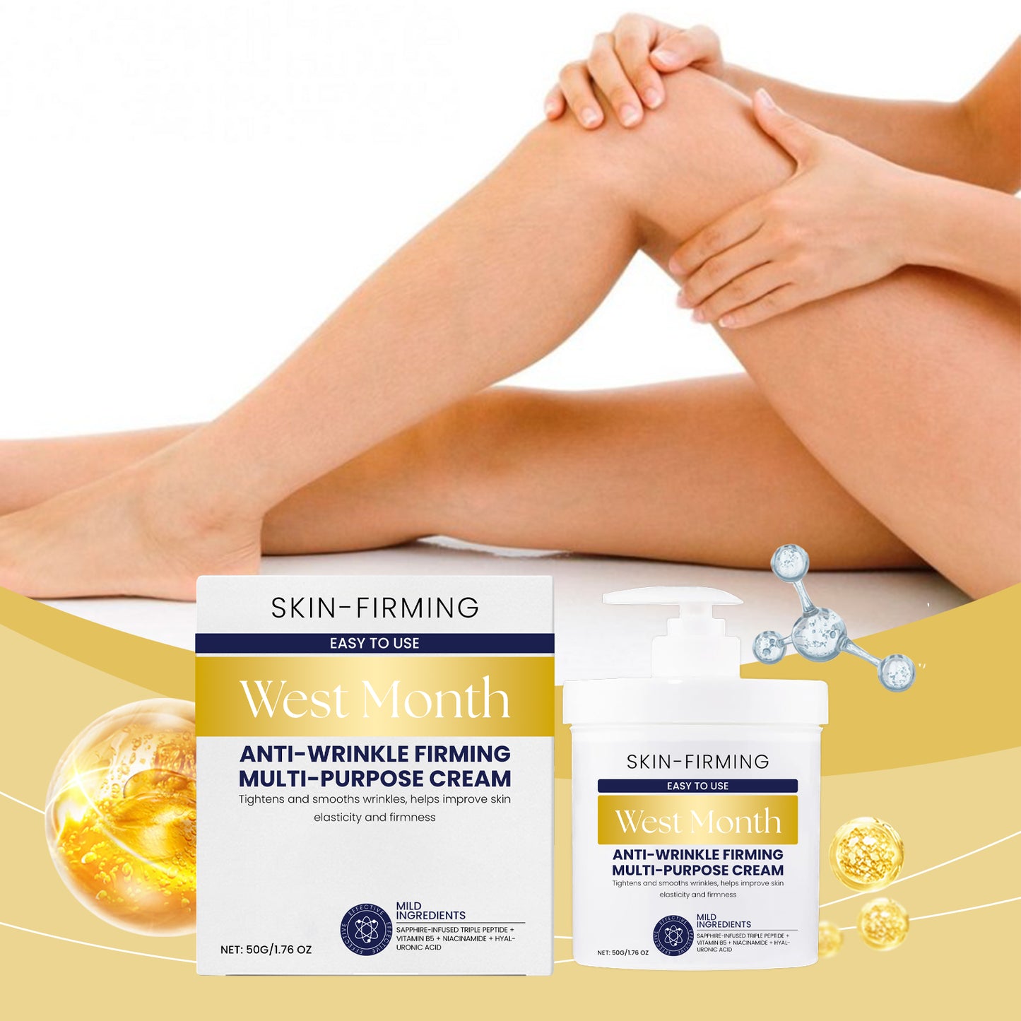 West&Month Skin Care Cream, Moisturizing Body Cream Moisturizing Skin Care Cream