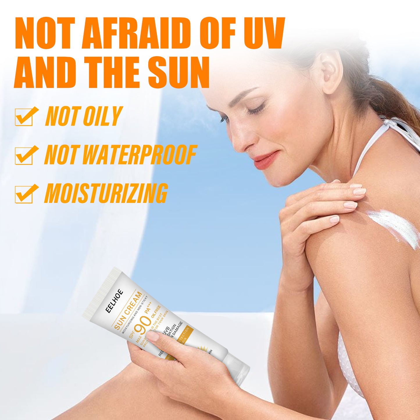 EELHOE Protective Cream Moisturizes The Face, Body And Skin Protection Without Fake White Summer Refreshing Without Greasy