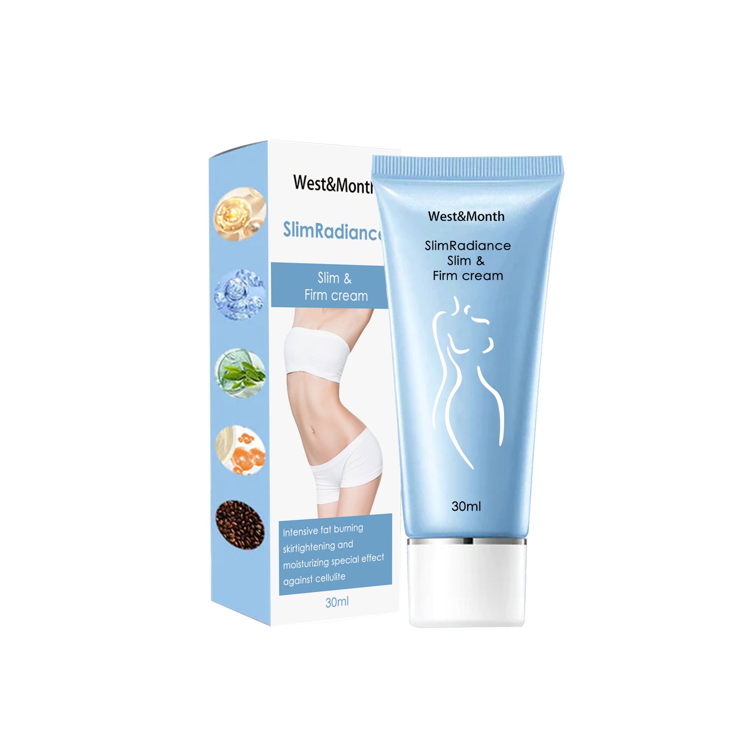 Slim Radiance Slim & Firm Cream, Moisturizing And Firming Anti-Orange Peel Body Sculpting Cream