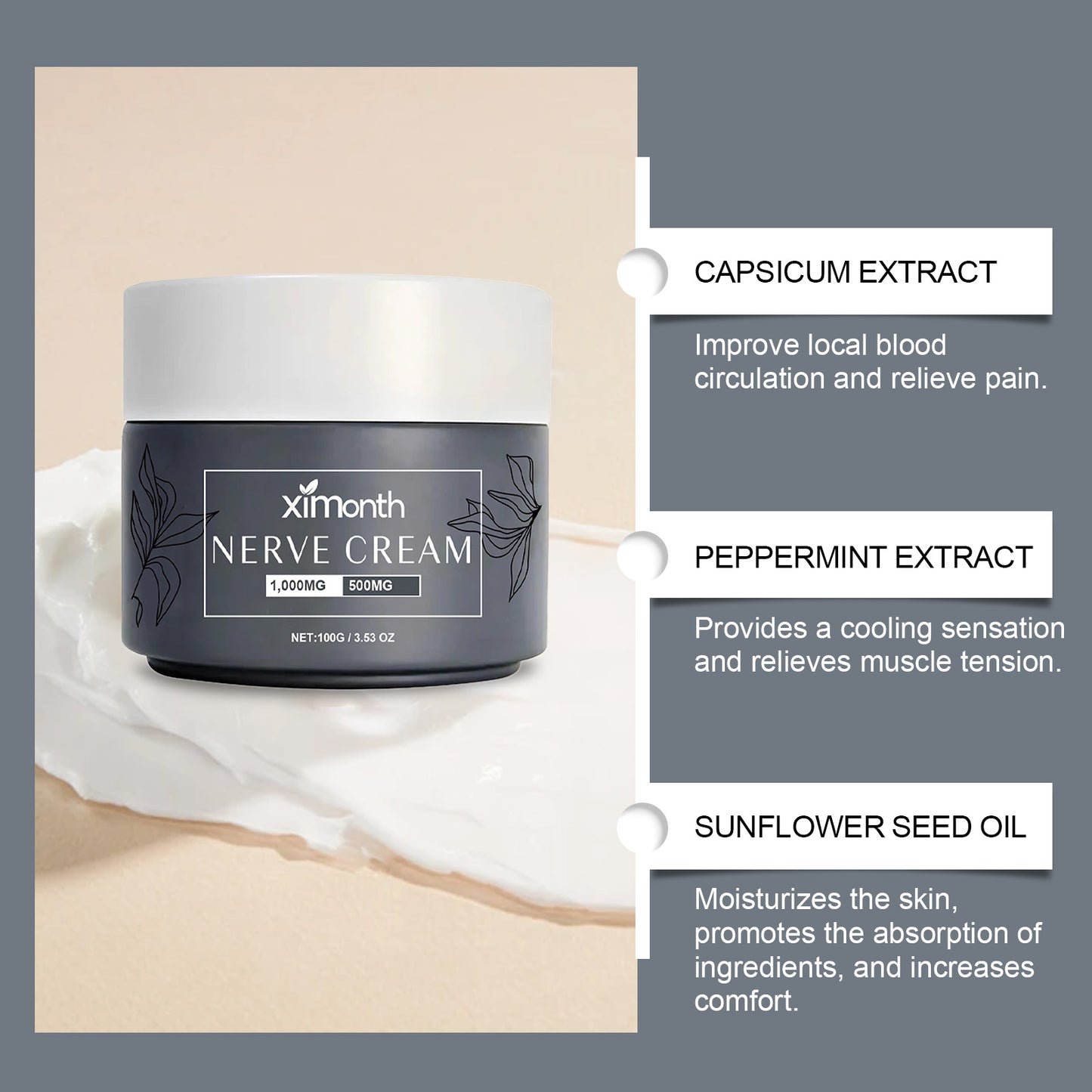 Ximonth Joint Repair Cream Relives Knee Joint Care Pamper And Moisturize Body Massage With Herbal Cream