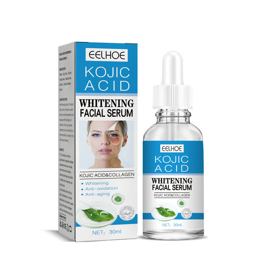 EELHOE Kojic Acid Whitening Facial Essence, Facial Firming And Nourishing Skin Care Moisturizes Skin And Lightens Fine Lines And Spots