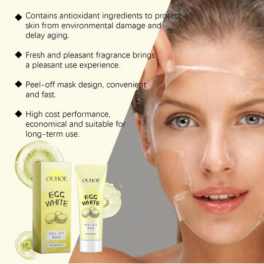 OUHOE Exfoliating Peel Mask Facial Cleansing Blackhead Gentle Non-Tight Moisturizing Peel Mask